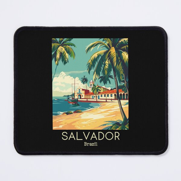 Item preview, A Vintage Travel Illustration of Salvador - Bahia - Brazil designed and sold by GoodOldVintage.