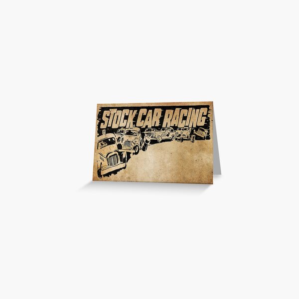 Stock Car Racing Greeting Card