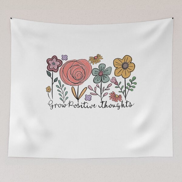 Item preview, Grow Positive Thoughts Flowers, Plant Lover, Mental Health, ABA Therapist, Speech Therapy, BCBA, Positive Affirmation, Growth Mindset designed and sold by behindthefacts.