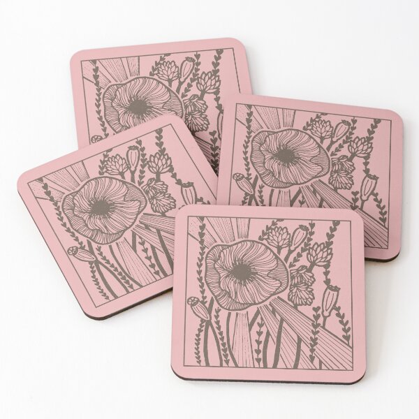 Item preview, Radiant Poppy Pen & Ink Illustration - Rose + Earth designed and sold by Irene Estelle.