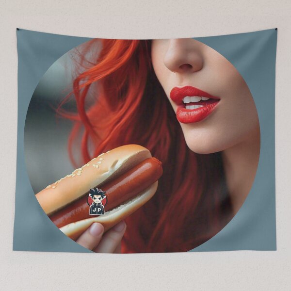 Item preview, Girl Eating Hotdog designed and sold by Jese345.