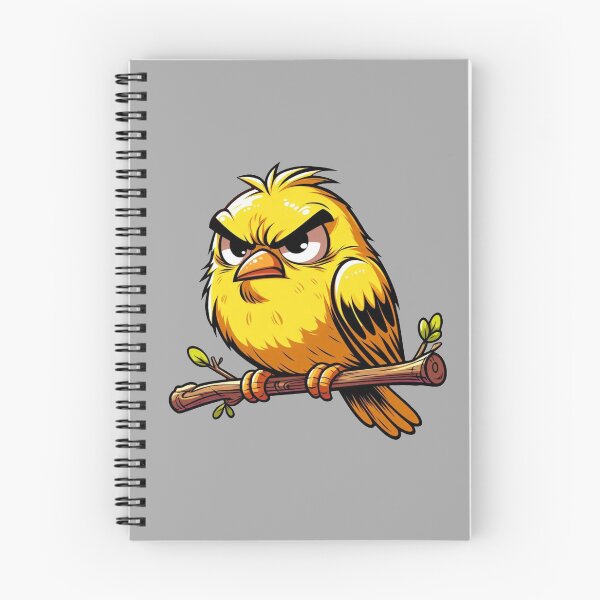 Artikelvorschau, Gelber Kanarienvogel - Cartoon entworfen und verkauft von PrintspireArts.