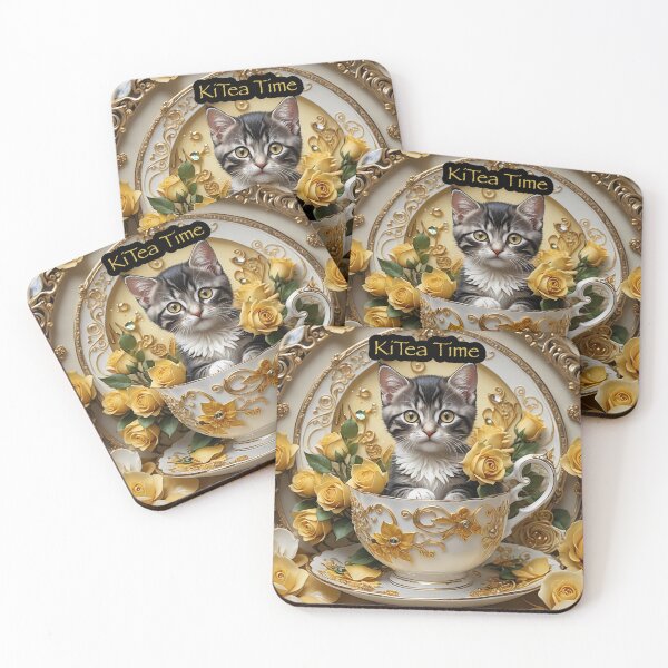 Item preview, KitTea Time Stray Kitten designed and sold by IvaRenee.