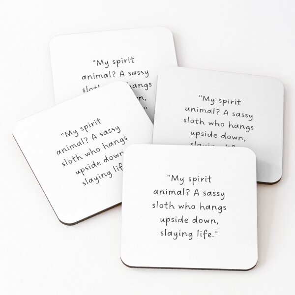 Item preview, "My spirit animal? A sassy sloth who hangs upside down, slaying life." | Handwritten-Style Font | Minimalistic designed and sold by RM-Journey.
