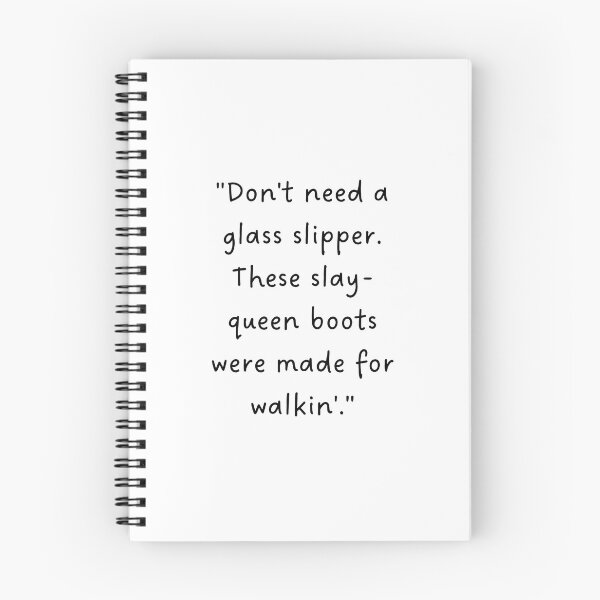 Item preview, "Don't need a glass slipper. These slay-queen boots were made for walkin'." | Handwritten-Style Font | Minimalistic designed and sold by RM-Journey.