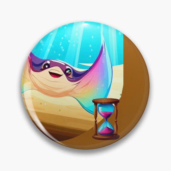 Item preview, Mantarraya en busca del reloj de arena. designed and sold by Ciervo Primavera.
