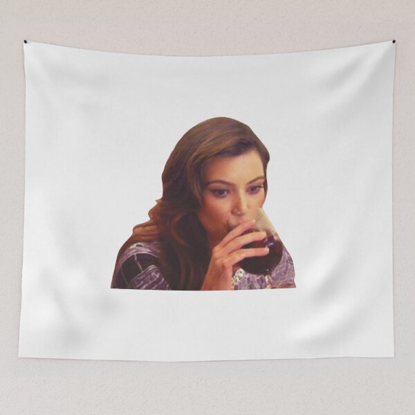 Item preview, Kim K sipping wine designed and sold by Normal-Clothes.