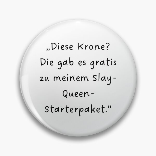 Item preview, “Diese Krone? Die gab es gratis zu meinem Slay-Queen-Starterpaket.” | Handwritten-Style Font | Minimalistic designed and sold by RM-Journey.