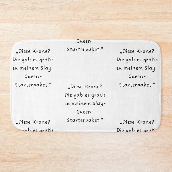 Item preview, “Diese Krone? Die gab es gratis zu meinem Slay-Queen-Starterpaket.” | Handwritten-Style Font | Minimalistic designed and sold by RM-Journey.