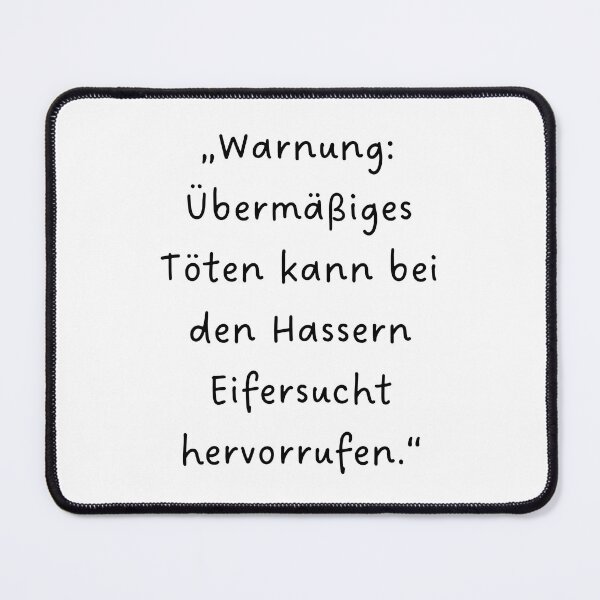 Artikelvorschau, „Warnung: Übermäßiges Töten kann bei den Hassern Eifersucht hervorrufen.“ | Schriftart im handschriftlichen Stil | Minimalistisch entworfen und verkauft von RM-Journey.