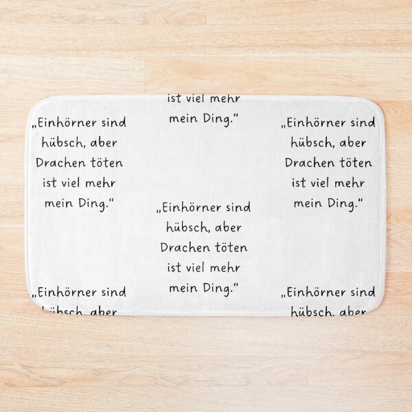 Item preview, “Einhörner sind hübsch, aber Drachen töten ist viel mehr mein Ding.” | Handwritten-Style Font | Minimalistic designed and sold by RM-Journey.