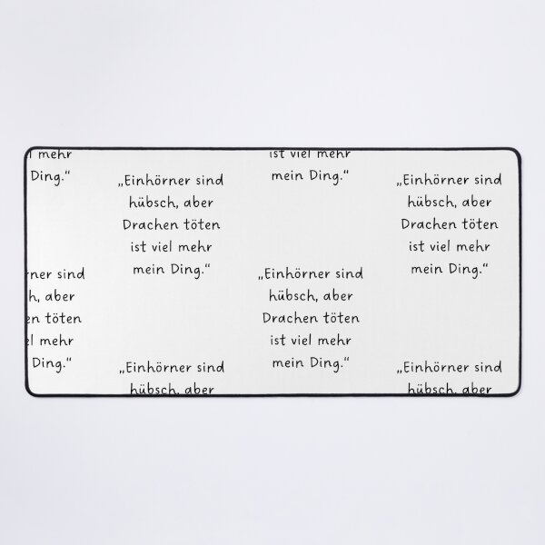 Item preview, “Einhörner sind hübsch, aber Drachen töten ist viel mehr mein Ding.” | Handwritten-Style Font | Minimalistic designed and sold by RM-Journey.
