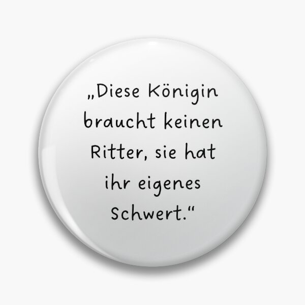 Item preview, “Diese Königin braucht keinen Ritter, sie hat ihr eigenes Schwert.” | Handwritten-Style Font | Minimalistic designed and sold by RM-Journey.