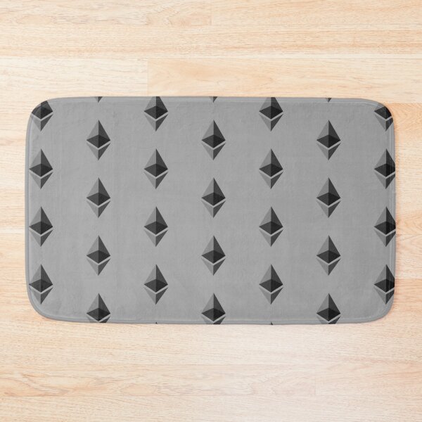 Item preview, Gray and Black Ethereum Logo Patterned designed and sold by awkwarddesignco.