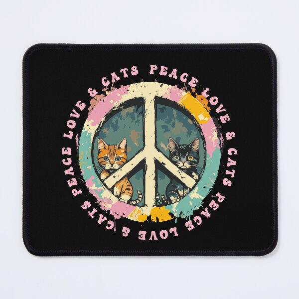 Item preview, Peace Love Cats T Shirt designed and sold by PetSafari.