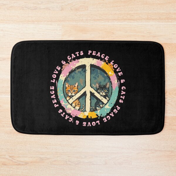 Item preview, Peace Love Cats T Shirt designed and sold by PetSafari.