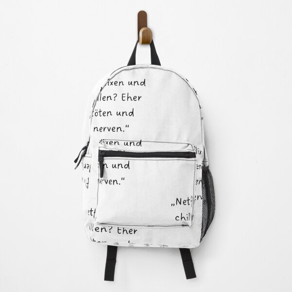 Item preview, “Netflixen und chillen? Eher töten und nerven.” | Handwritten-Style Font | Minimalistic designed and sold by RM-Journey.