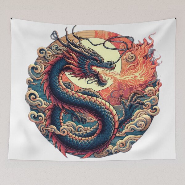 Item preview, Volcanic force  dragon breathing fire vintage designed and sold by Expressions-Sel.