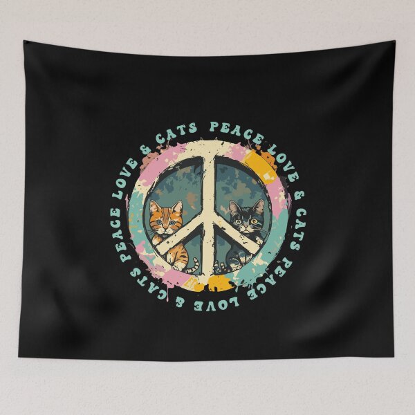 Item preview,  Peace Love Cats T Shirt designed and sold by PetSafari.