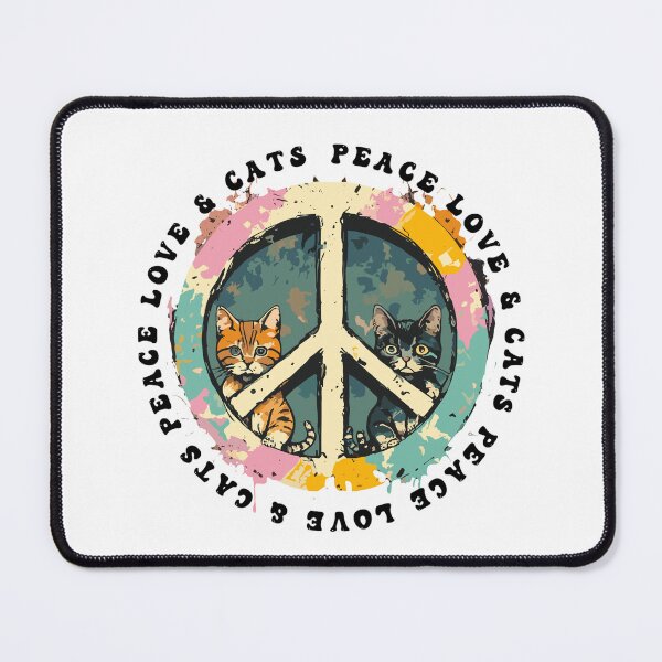 Item preview, Peace Love Cats Sticker designed and sold by PetSafari.