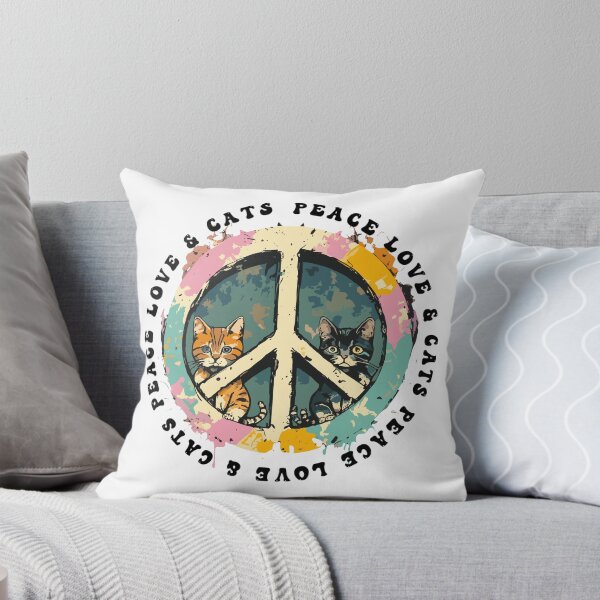 Item preview, Peace Love Cats Sticker designed and sold by PetSafari.