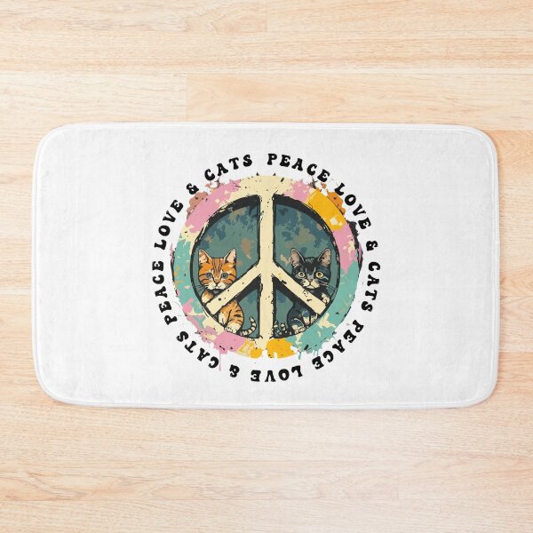 Item preview, Peace Love Cats Sticker designed and sold by PetSafari.