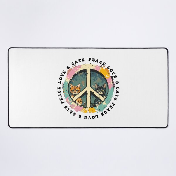 Item preview, Peace Love Cats Sticker designed and sold by PetSafari.