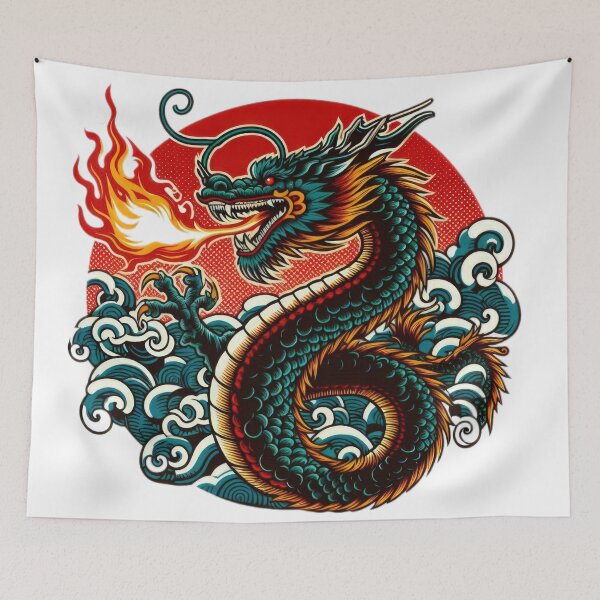 Item preview, Fire Shock dragon breathing fire vintage designed and sold by Expressions-Sel.