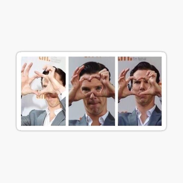 Benedikt Cumberbatch Herz Sticker