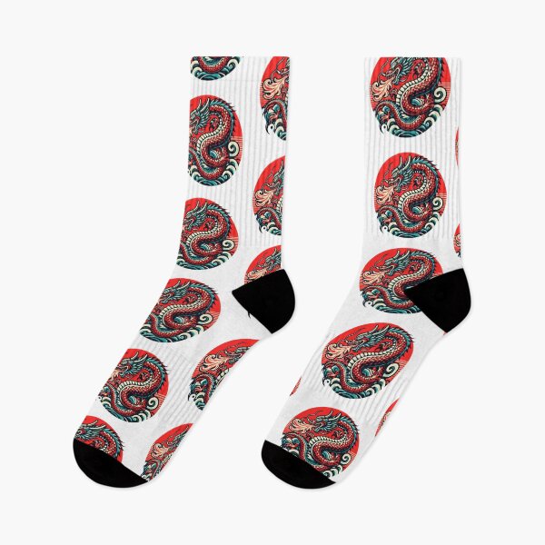 Item preview, Red Erupting dragon breathing fire vintage designed and sold by Expressions-Sel.