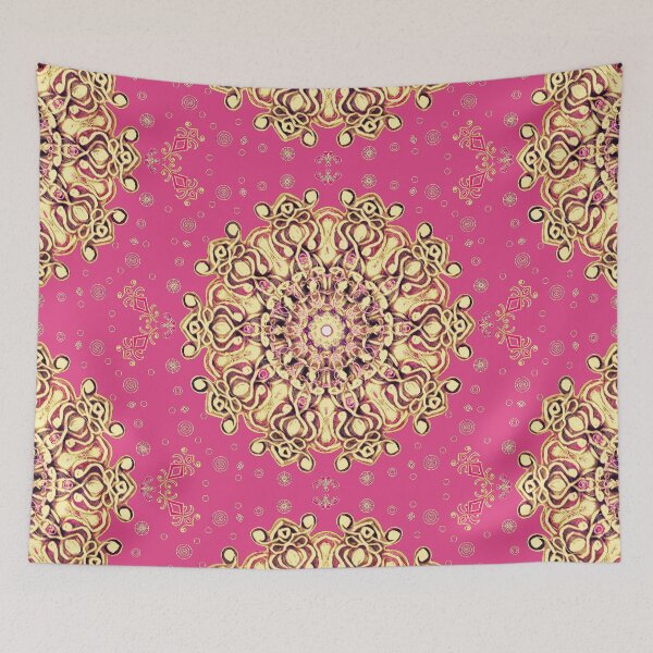 Item preview, Classic Pink Snowflake (Golden) designed and sold by MidnightRain.
