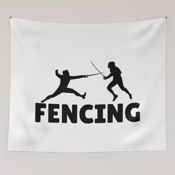 Item preview, FENCING (1) - BLACK designed and sold by ArtsyCity.