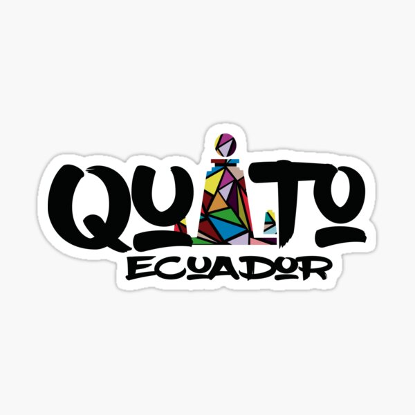 Quito Ecuador Color Pegatina