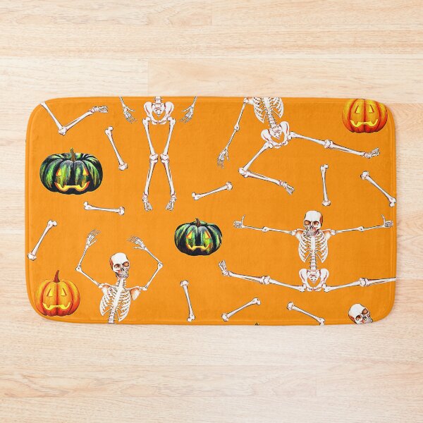 Item preview, Halloween Jack-O-Lantern Pumpkins And Skeletons Pattern designed and sold by DEC02.