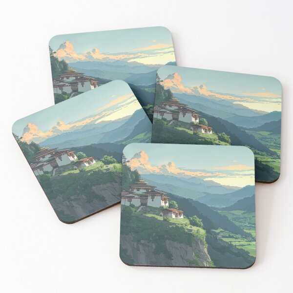 Item preview, Bhutan landscape  | Anime style designed and sold by ComicsFactory.