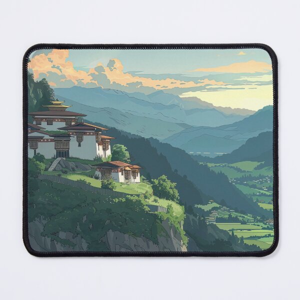 Item preview, Bhutan landscape | Anime style designed and sold by ComicsFactory.