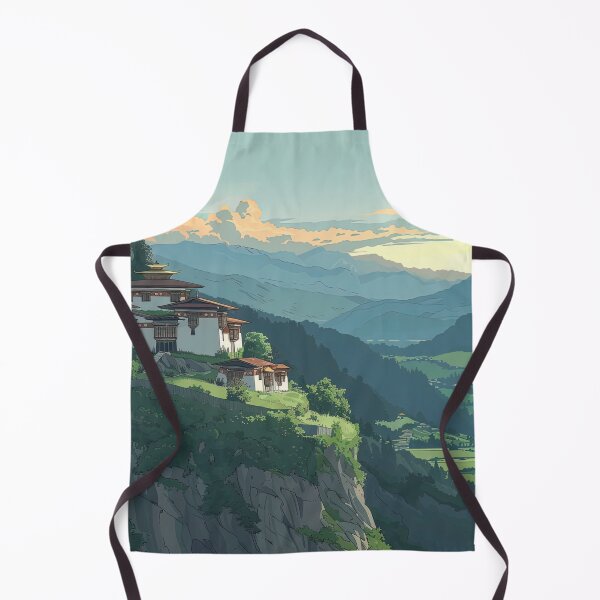 Item preview, Bhutan landscape | Anime style designed and sold by ComicsFactory.