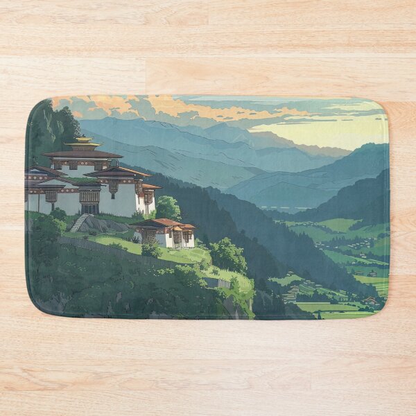 Item preview, Bhutan landscape  | Anime style designed and sold by ComicsFactory.