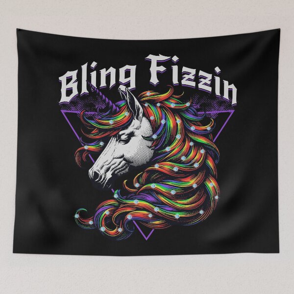 Artikelvorschau, Bling Fizzin Einhorn entworfen und verkauft von questadesigns.