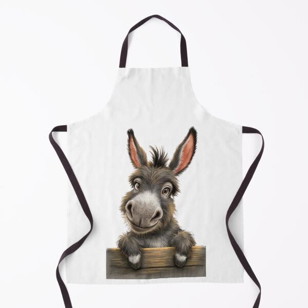 Item preview, Curious Donkey Peeking Over the Fence: Playful Farm Friend designed and sold by SellingWSarah17.