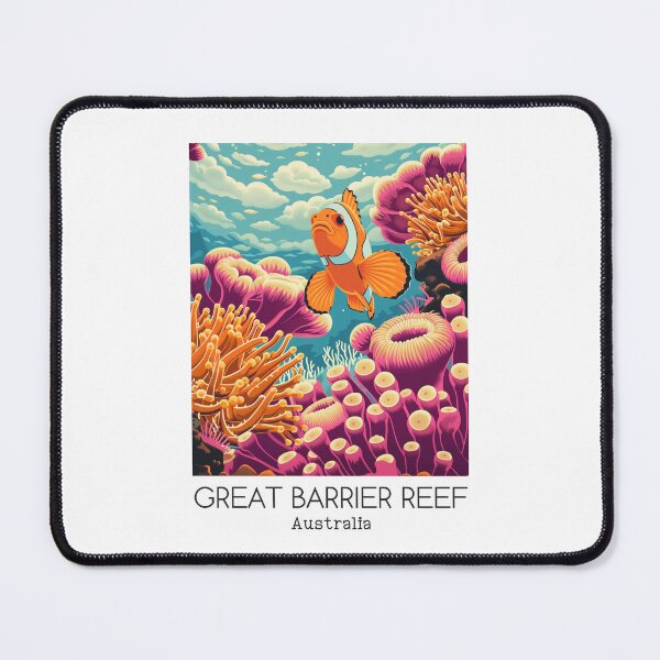 Item preview, A Vintage Travel Illustration of Great Barrier Reef Marine Park - Australia  designed and sold by GoodOldVintage.
