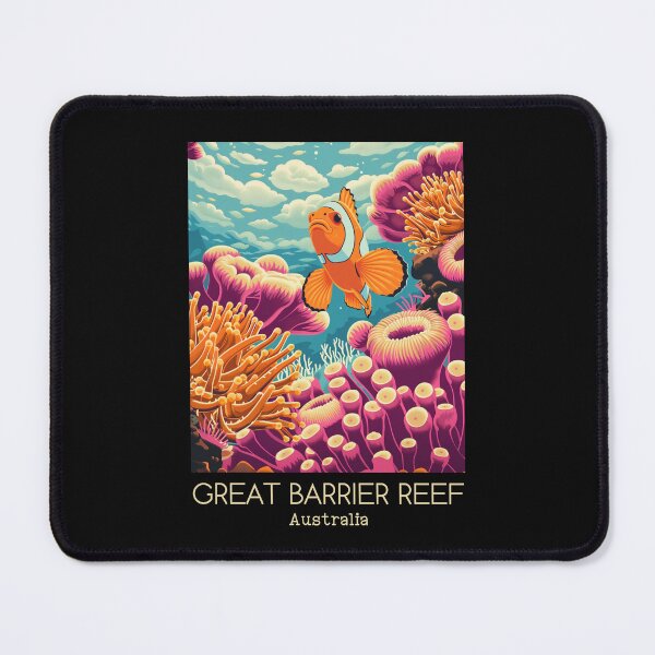 Item preview, A Vintage Travel Illustration of Great Barrier Reef Marine Park - Australia  designed and sold by GoodOldVintage.