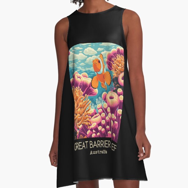 Artikel-Vorschau von Eine Vintage-Reiseillustration des Great Barrier Reef Marine Park - Australien, designt und verkauft von GoodOldVintage.