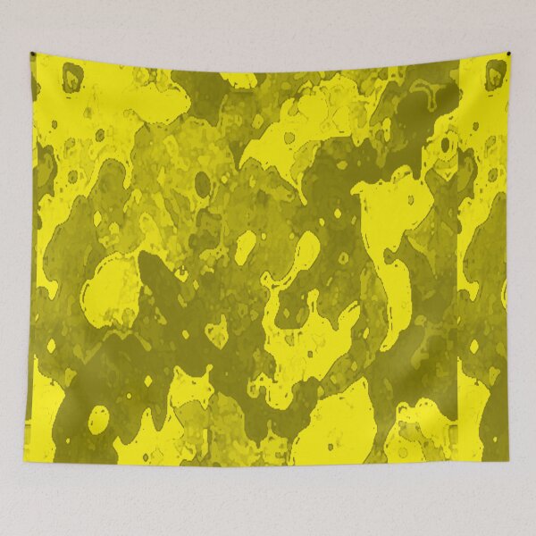 Item preview, WATERCOLOR YELLOW PATTERN WITH MUSTARD ACCENTS  designed and sold by ozcushionstoo.