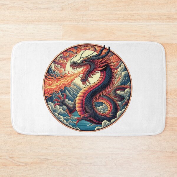 Item preview, Night Fire dragon breathing fire vintage designed and sold by Expressions-Sel.