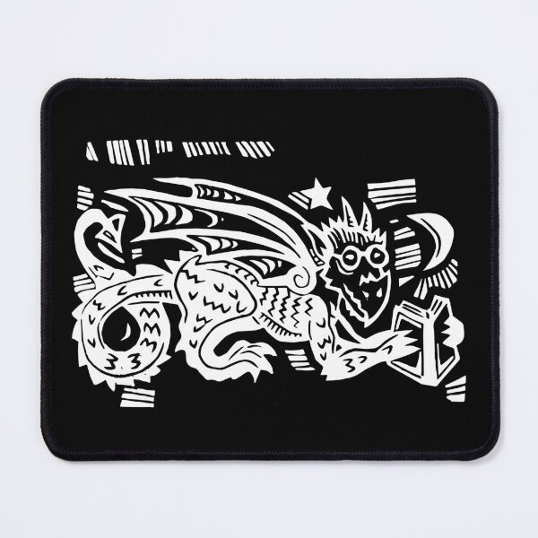 Item preview, Bookworm Book Dragon Linocut Design White Ink designed and sold by SarahFullerArt.