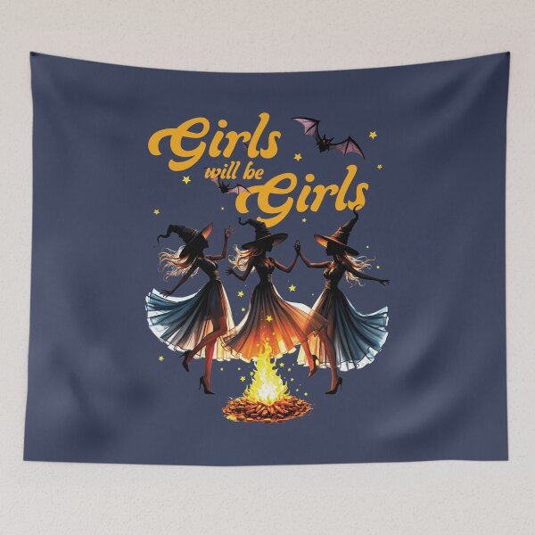 Item preview, Girls Will Be Girls Witch Witches designed and sold by stylesip.