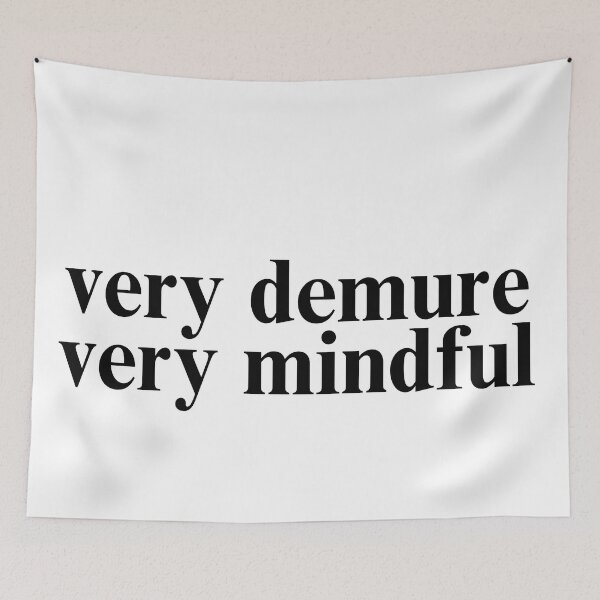 Item preview, tiktok famous viral very demure, very mindful classy black  designed and sold by jessicaleah15.