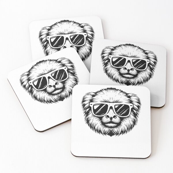 Item preview, Cool And Stylish Marmoset Wearing Sunglasses  designed and sold by Smix Pixels.