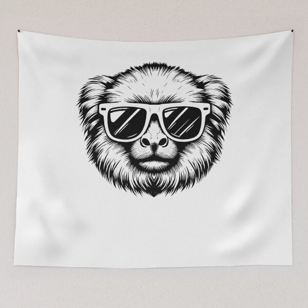 Item preview, Cool And Stylish Marmoset Wearing Sunglasses  designed and sold by Smix Pixels.